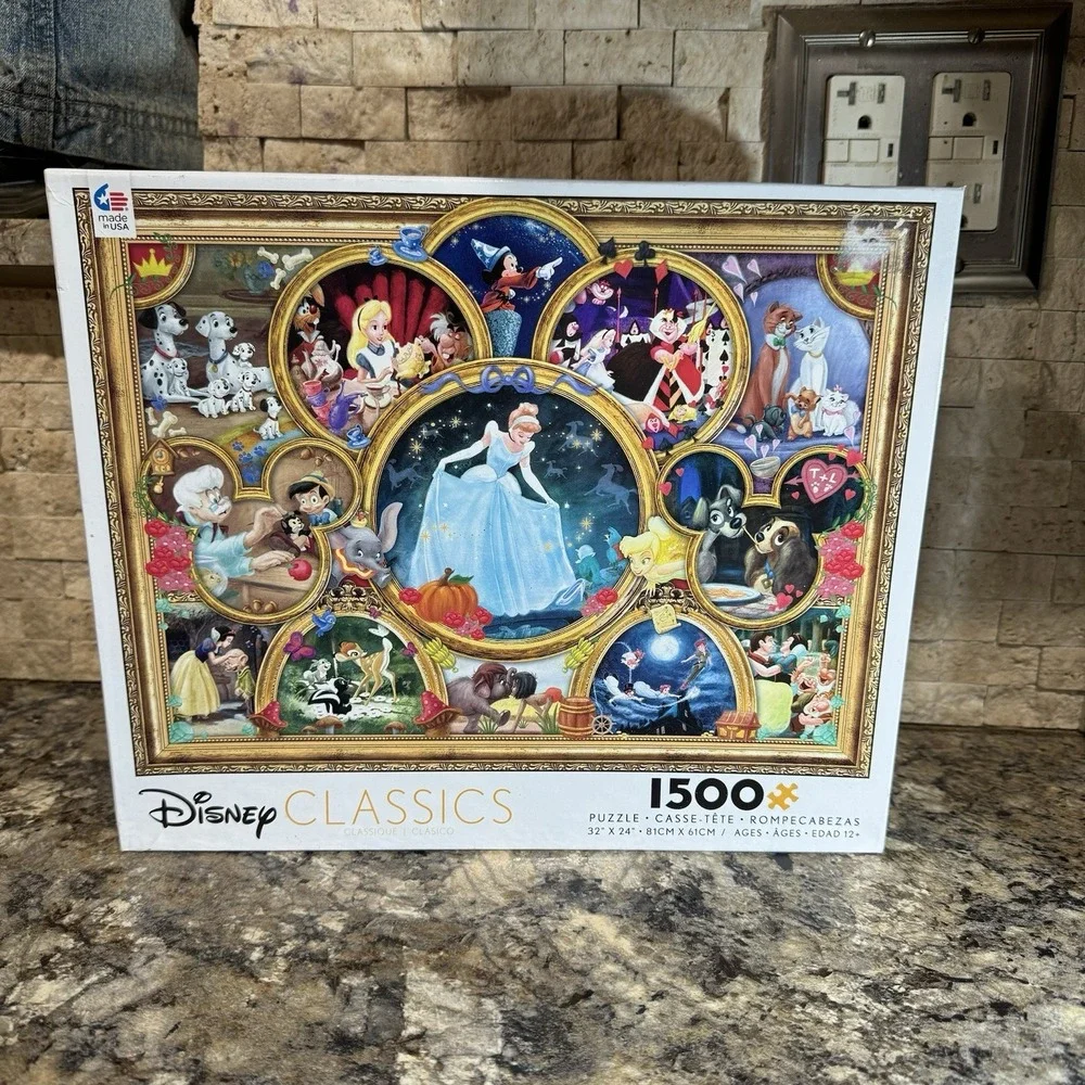 Disney Classics Collage Jigsaw Puzzle‎ 1500 Piece Dreams Collection 32x24